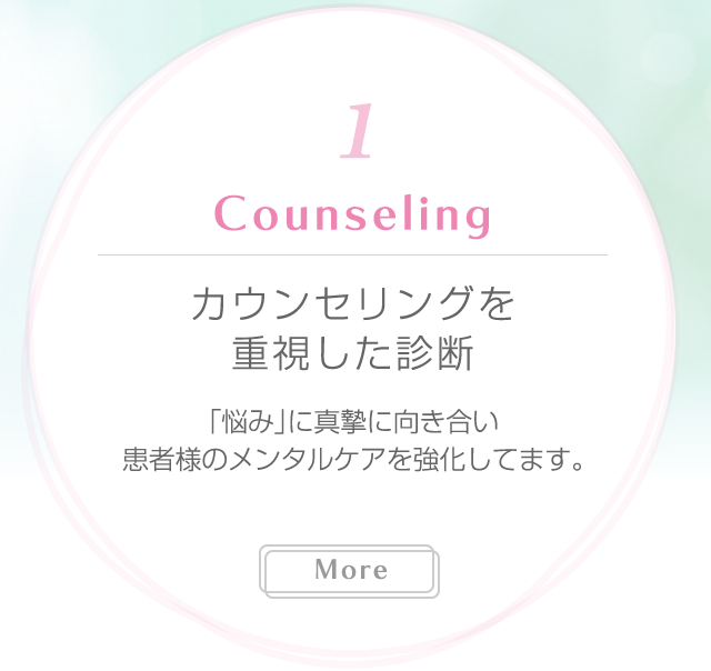 カウンセリングを重視した診断