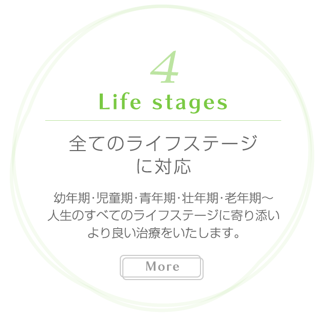 全てのライフステージに対応